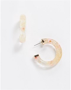 Прозрачные серьги кольца Monki
