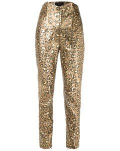 Зауженные брюки Jaguar с эффектом металлик Andrea bogosian