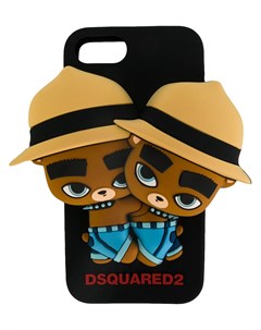 Чехол для iPhone с двумя медведями Dsquared2