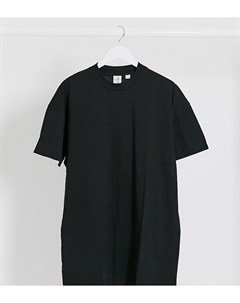 Черное платье футболка мини Collusion