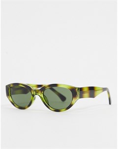 Зеленые круглые солнцезащитные очки в стиле ретро A.kjaerbede