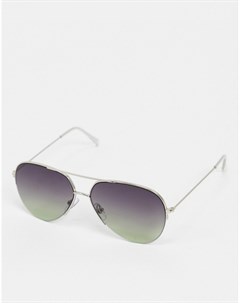 Солнцезащитные очки авиаторы с фиолетовыми стеклами River island