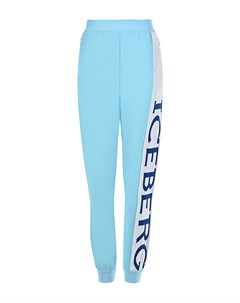 Голубые спортивные брюки с логотипом Iceberg