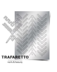 Металлизированные наклейки CL 12 серебро Trafaretto