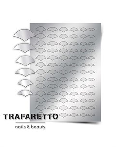 Металлизированные наклейки CL 11 серебро Trafaretto