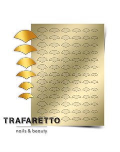 Металлизированные наклейки CL 11 золото Trafaretto
