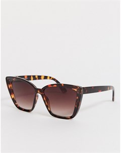 Большие коричневые солнцезащитные очки кошачий глаз Liars & lovers