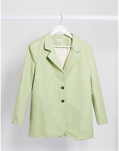 Свободный зеленый пиджак в винтажном стиле от комплекта Ghospell