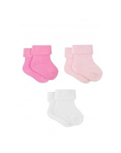 Носки детские 3 пары белый розовый Mothercare