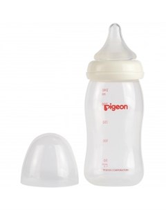 Бутылочка для кормления Перистальтик Плюс с широким горлышком 240 мл Pigeon