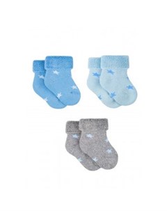 Носки детские 3 пары голубой серый Mothercare