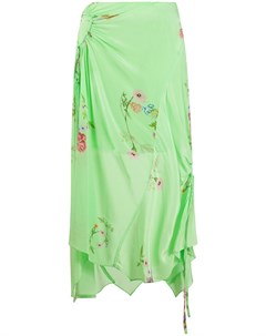 Присборенная юбка Arya с цветочным принтом Preen line