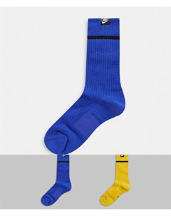 Набор из 2 пар носков желтые синие Essential Nike