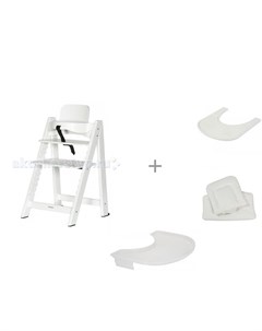 Стульчик для кормления HighChair Up с подушкой из эко кожи столиком и подносом Kidsmill