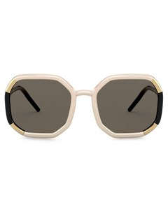 Солнцезащитные очки в массивной оправе с затемненными линзами Prada eyewear