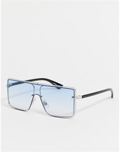 Квадратные солнцезащитные очки с голубыми стеклами Jeepers peepers