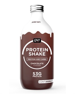Продукт специальный пищевой Протеин коктейль со вкусом шоколада PROTEIN SHAKE glass bottle Chocolate Qnt