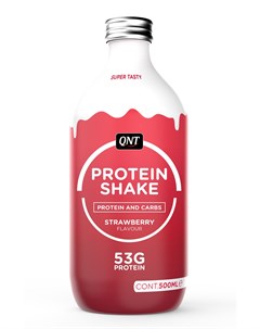 Продукт специальный пищевой Протеин коктейль со вкусом клубники PROTEIN SHAKE glass bottle Strawberr Qnt
