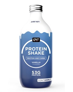 Продукт специальный пищевой Протеин коктейль со вкусом ванили PROTEIN SHAKE glass bottle Vanilla 500 Qnt