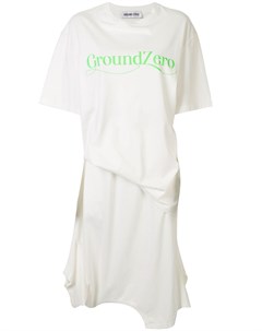 Платье футболка миди с драпировкой Ground-zero