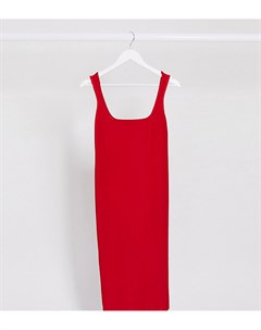 Красное платье миди Fashionkilla maternity