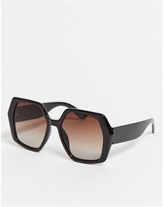 Черные солнцезащитные очки с массивной оправой в стиле 70 х Asos design