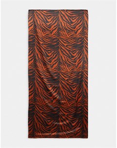 Широкий платок с анималистичным принтом Asos design