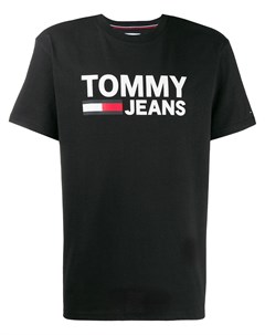 Футболка с вышитым логотипом Tommy jeans