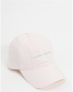 Розовая кепка с логотипом Calvin klein jeans
