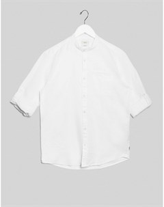 Белая рубашка с отворотами на рукавах Esprit