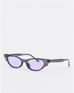 Солнцезащитные очки кошачий глаз с фиолетовыми стеклами Svnx