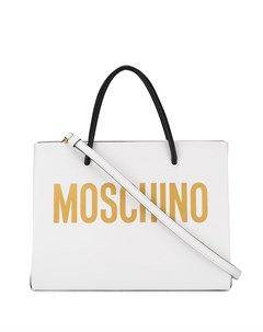 Квадратная сумка тоут с логотипом Moschino