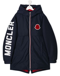 Куртка с нашивкой логотипом Moncler kids
