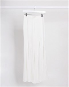 Белые расклешенные брюки The girlcode
