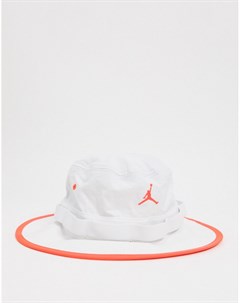 Белая панама с затягивающимся шнурком Nike Jordan