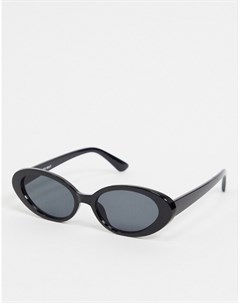 Черные овальные солнцезащитные очки в стиле ретро Noisy may