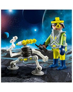 Конструктор Пасхальное яйцо Космический агент с роботом Playmobil