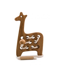 Деревянная игрушка шнуровка Жирафик Rodent kids
