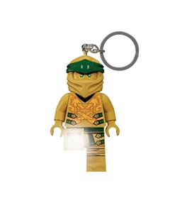 Конструктор Ninjago Брелок фонарик для ключей Gold Ninja Lego
