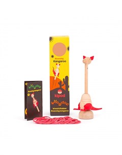 Деревянная игрушка Игровой набор Подпрыгивающий кенгуру Kipod toys