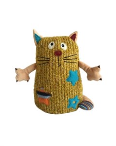 Мягкая игрушка Кот Котейка 15 см желтый Gulliver
