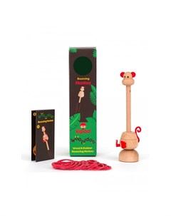 Деревянная игрушка Игровой набор Подпрыгивающая обезьянка Kipod toys