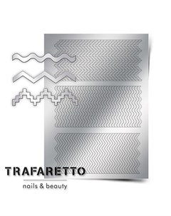 Металлизированные наклейки OR 04 серебро Trafaretto