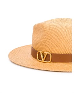 Соломенная шляпа с логотипом VLogo Valentino garavani
