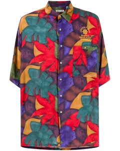 Рубашка с короткими рукавами и цветочным принтом 1990 х годов Pierre cardin pre-owned