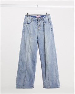 Голубые расклешенные джинсы с завышенной талией Fae