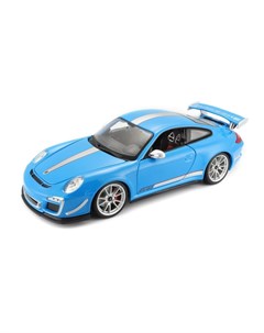Коллекционная машинка 1 18 Porsche 911 GT3 RS 4 0 голубой Bburago