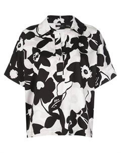 Рубашка свободного кроя с цветочным принтом Natori