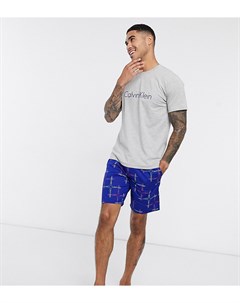 Пижамный комплект из футболки и шортов Calvin klein
