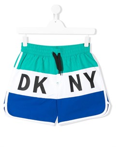 Плавки шорты в стиле колор блок с логотипом Dkny kids